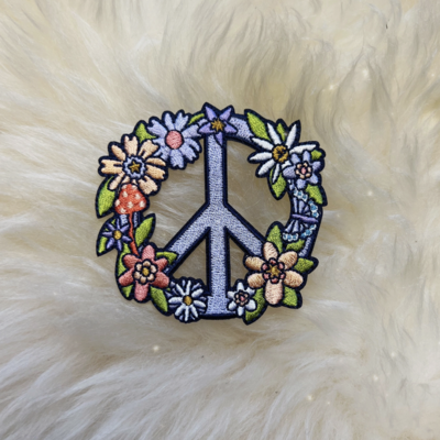 Wildflower Co Peace Sign Floral Patch