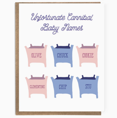 A Zillion Dollars Unfortunate Baby Names Greeting Card C0326