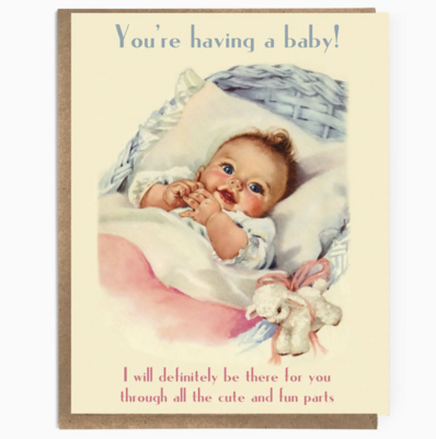 A Zillion Dollars You're Having A Baby Greeting Card C5228