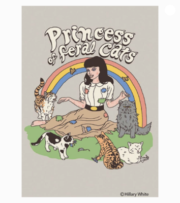 Ephemera Princess Of Feral Cats Magnet 19633
