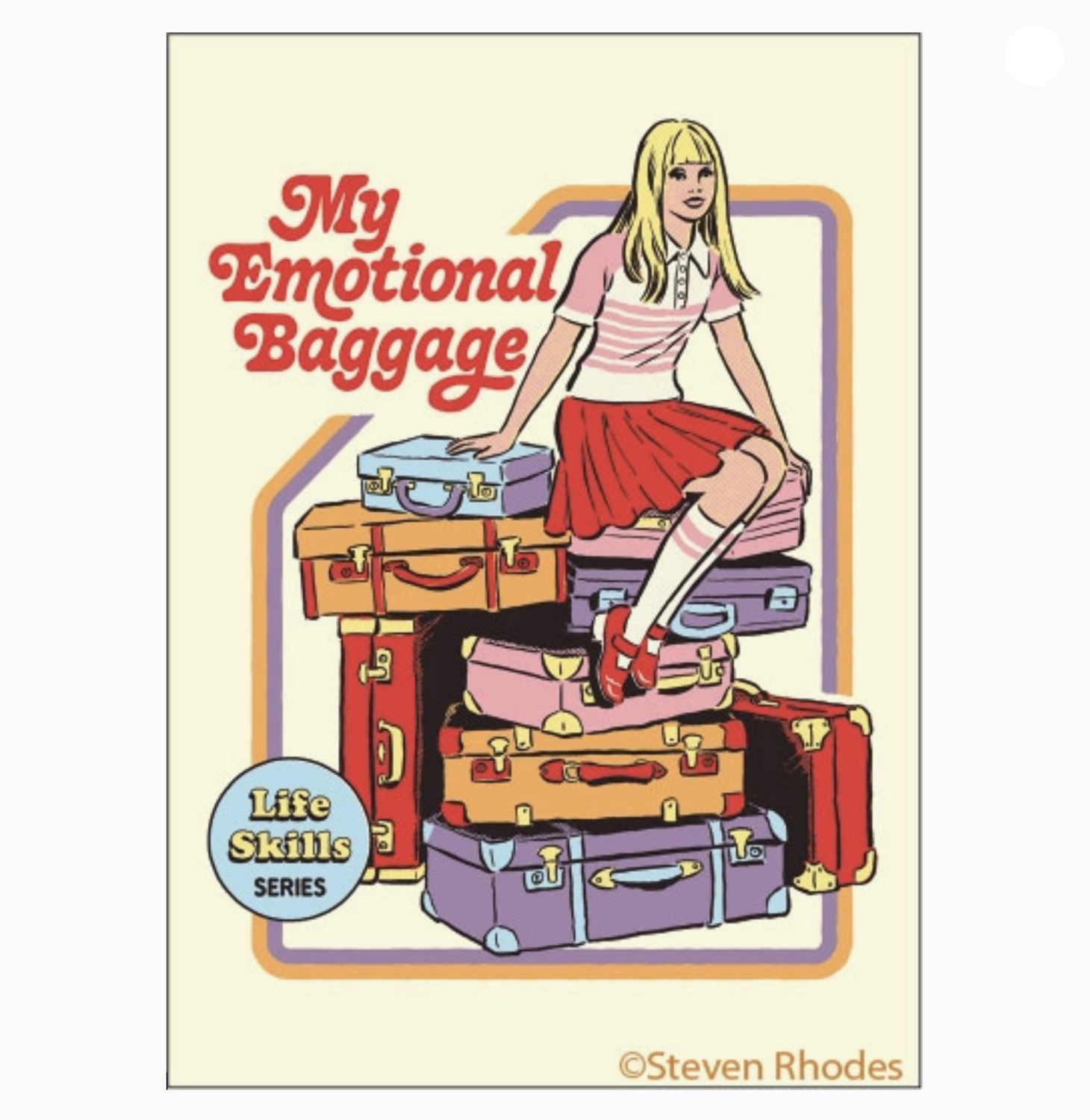 Ephemera My Emotional Baggage Magnet 19396