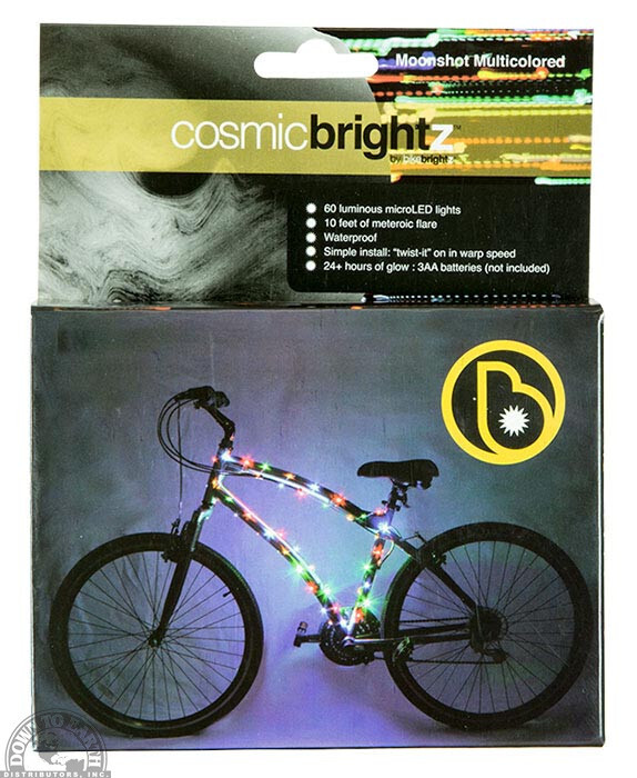 DTE Cosmic Brightz Rainbow Bike Light 09996
