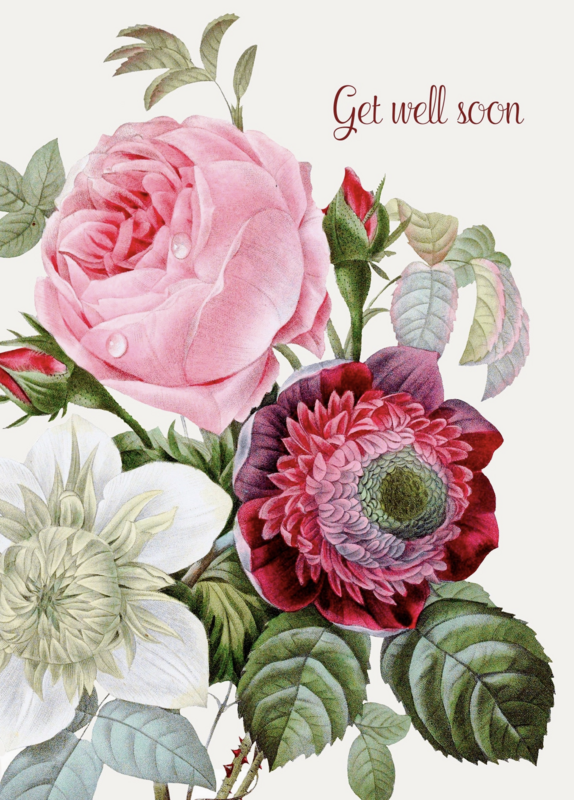 PFD Get Well Soon 5x7 Card C-GWSR 