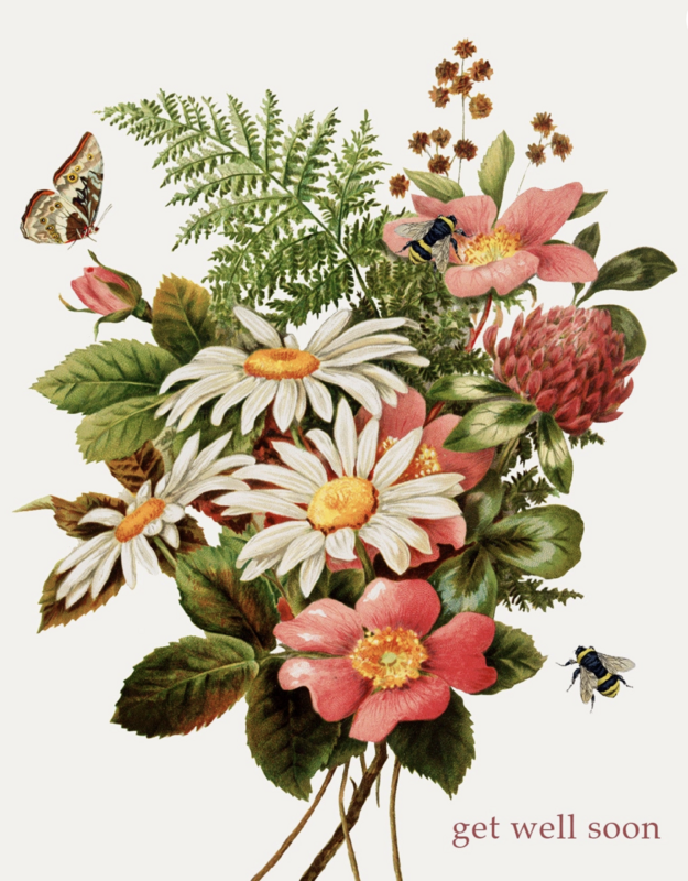 PFD Get Well Soon A2 Card CA2-GWSR 