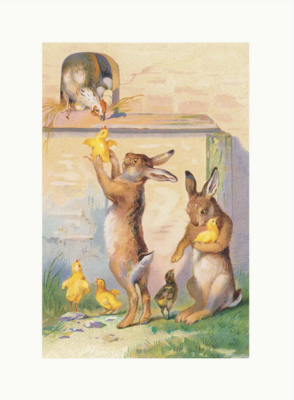 Lucca Paperworks Easter Friends 5x7 Easter Greeting Card