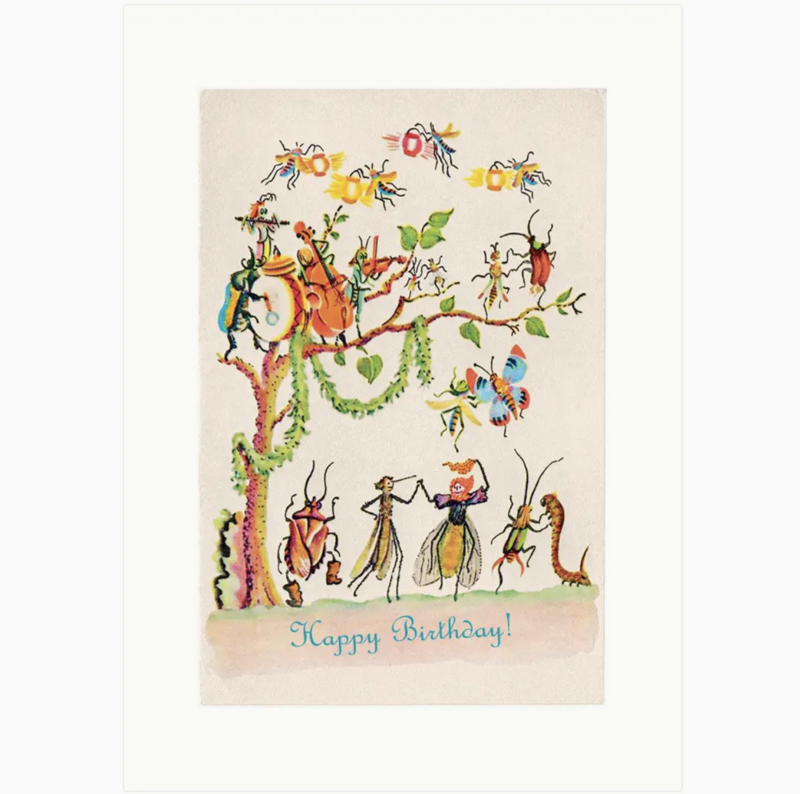 Lucca Paperworks Insect Party A7 Greeting Card 712HBL