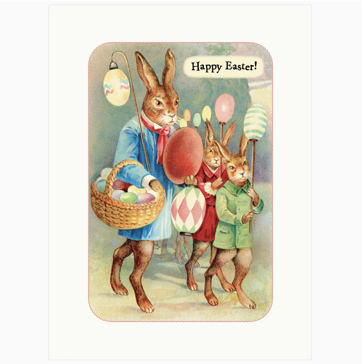 Lucca Paperworks Lantern Parade 5x7 Easter Greeting Card