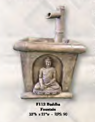 Art Craft Buddha Fountain plus pump - CO (F112)
