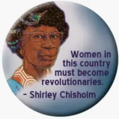 SCW Shirley Chisholm Button (1987)