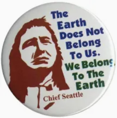 SCW The Earth Does Not Belong To Us Button (1807)