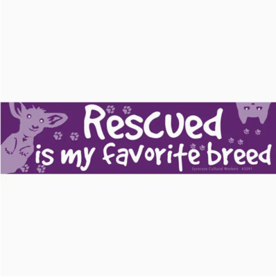 SCW Rescue Is My Favorite Breed Magnet Sticker (M2091)