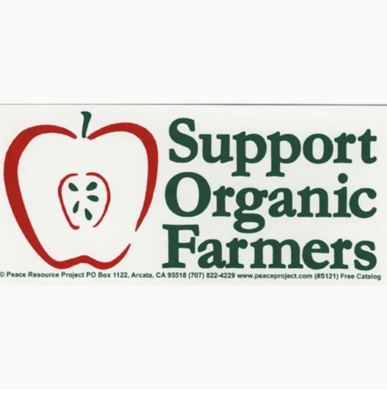 SCW Support Organic Farmers Magnetic Sticker (M2616)