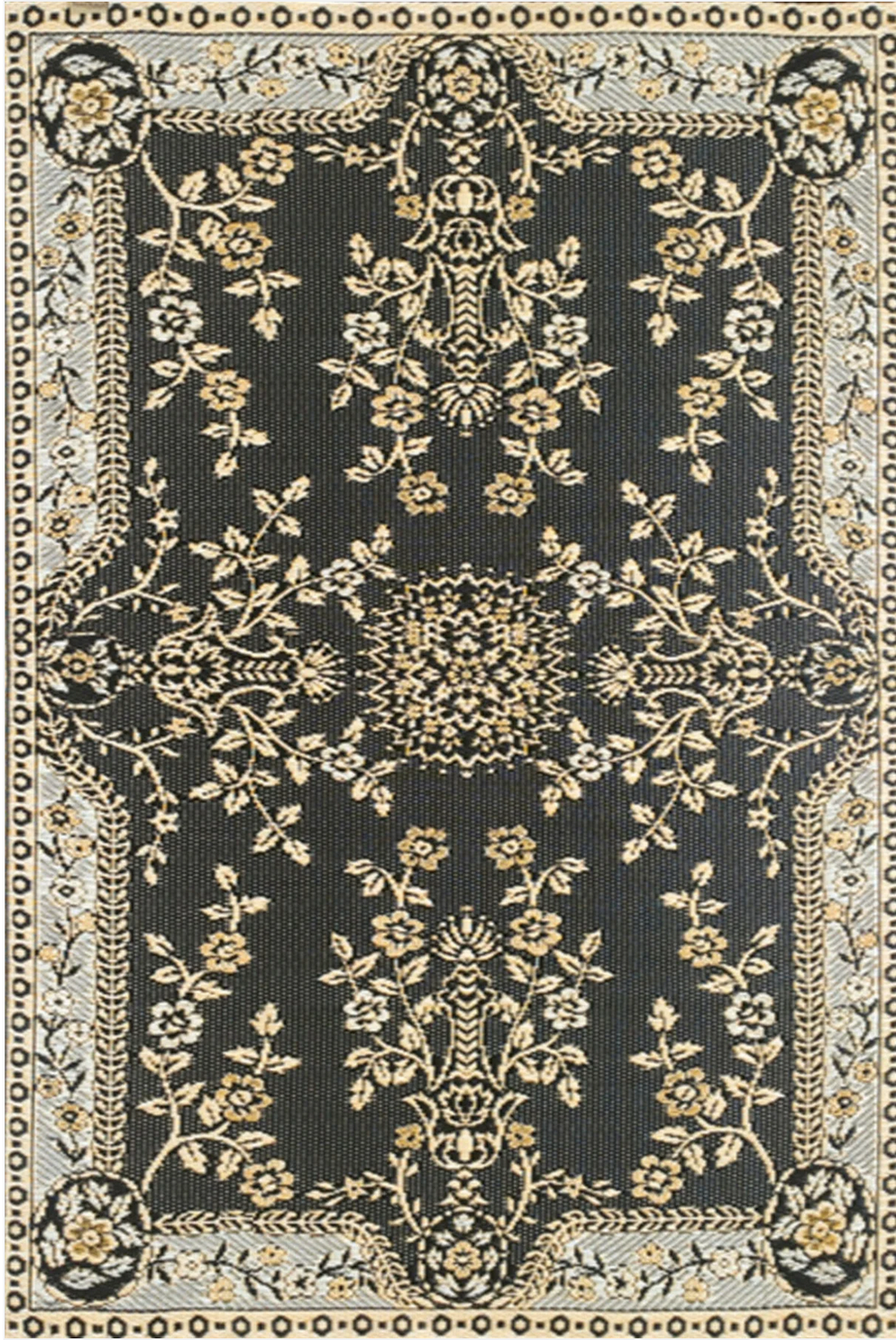 Mad Mats Garland Black/Tan 5'x8' (21497)