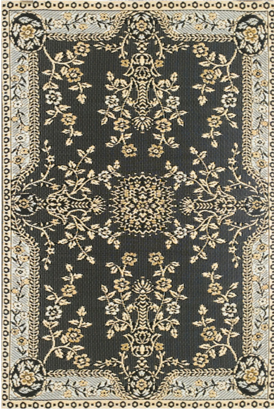 Mad Mats Garland Black/Tan 5'x8' (21497)