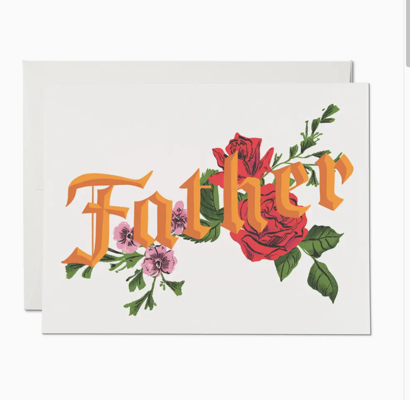 Red Cap Tattoo Father's Day Greeting Card DYL2525