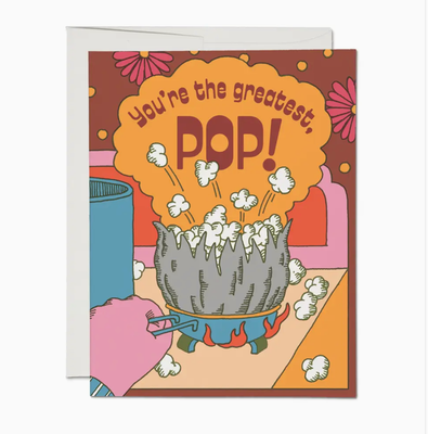 Red Cap Greatest Pop Father's Day Greeting Card CLA2634