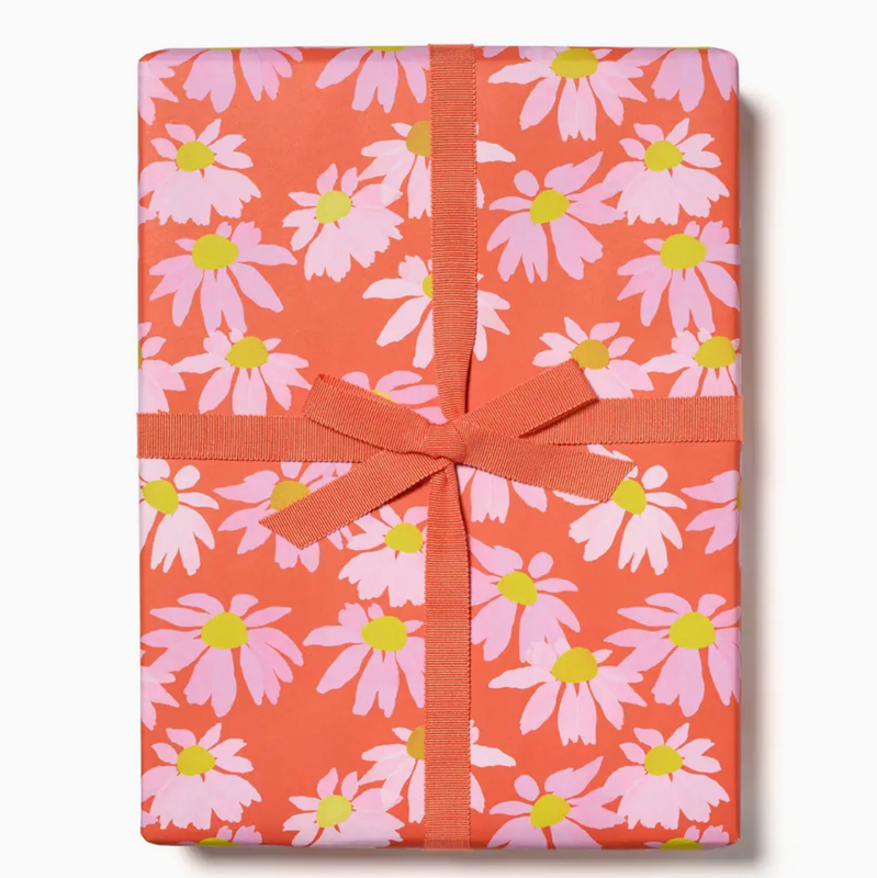 Red Cap Coneflower Wrapping Paper LAR2794 RLL