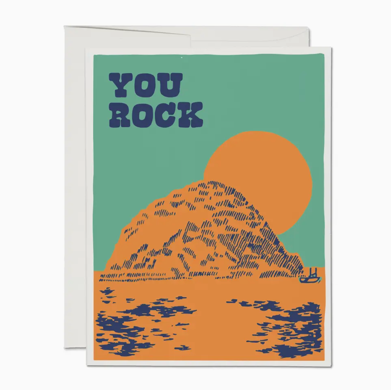 Red Cap Morro Rock Friendship Greeting Card LPR2458