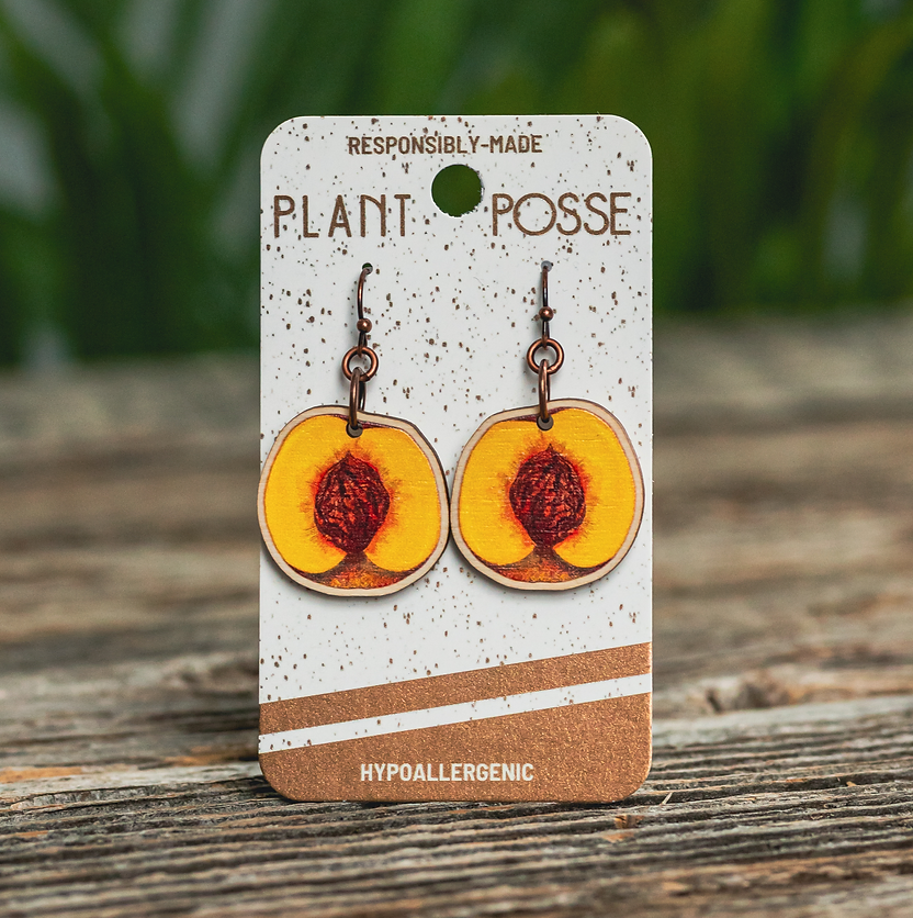 Plant Posse Peach Dangle Earrings