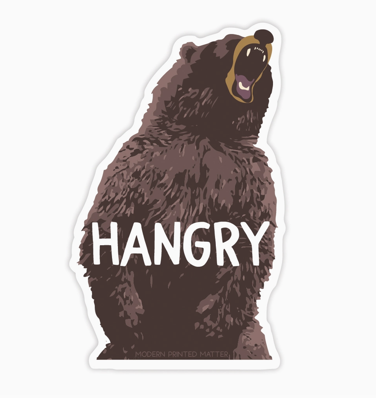 Modern Printed Matter Hangry Sticker ST005
