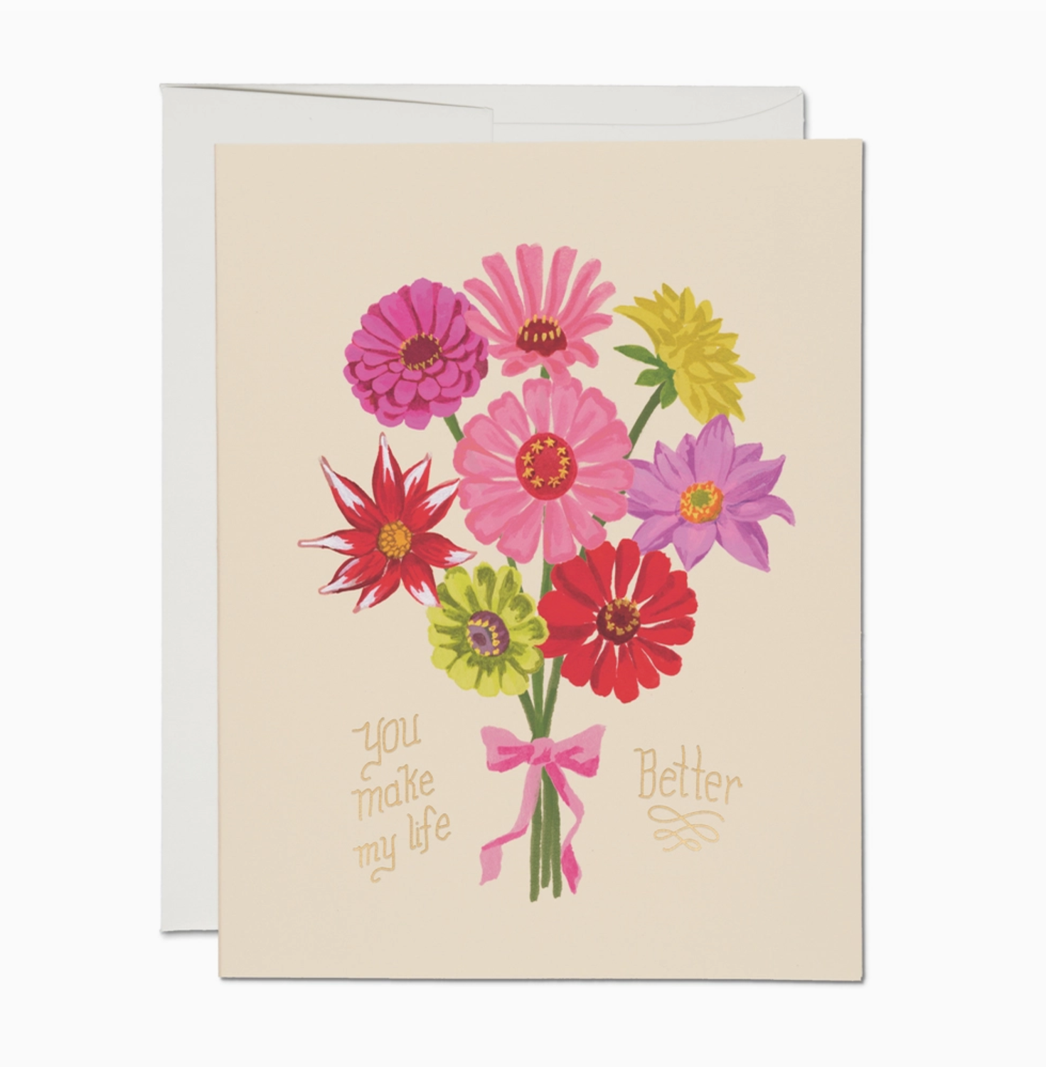 Red Cap Better Life Friendship Greeting Card KRL2767