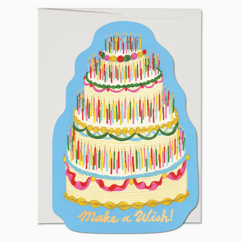 Red Cap Make a Wish Birthday Greeting Card PER2332