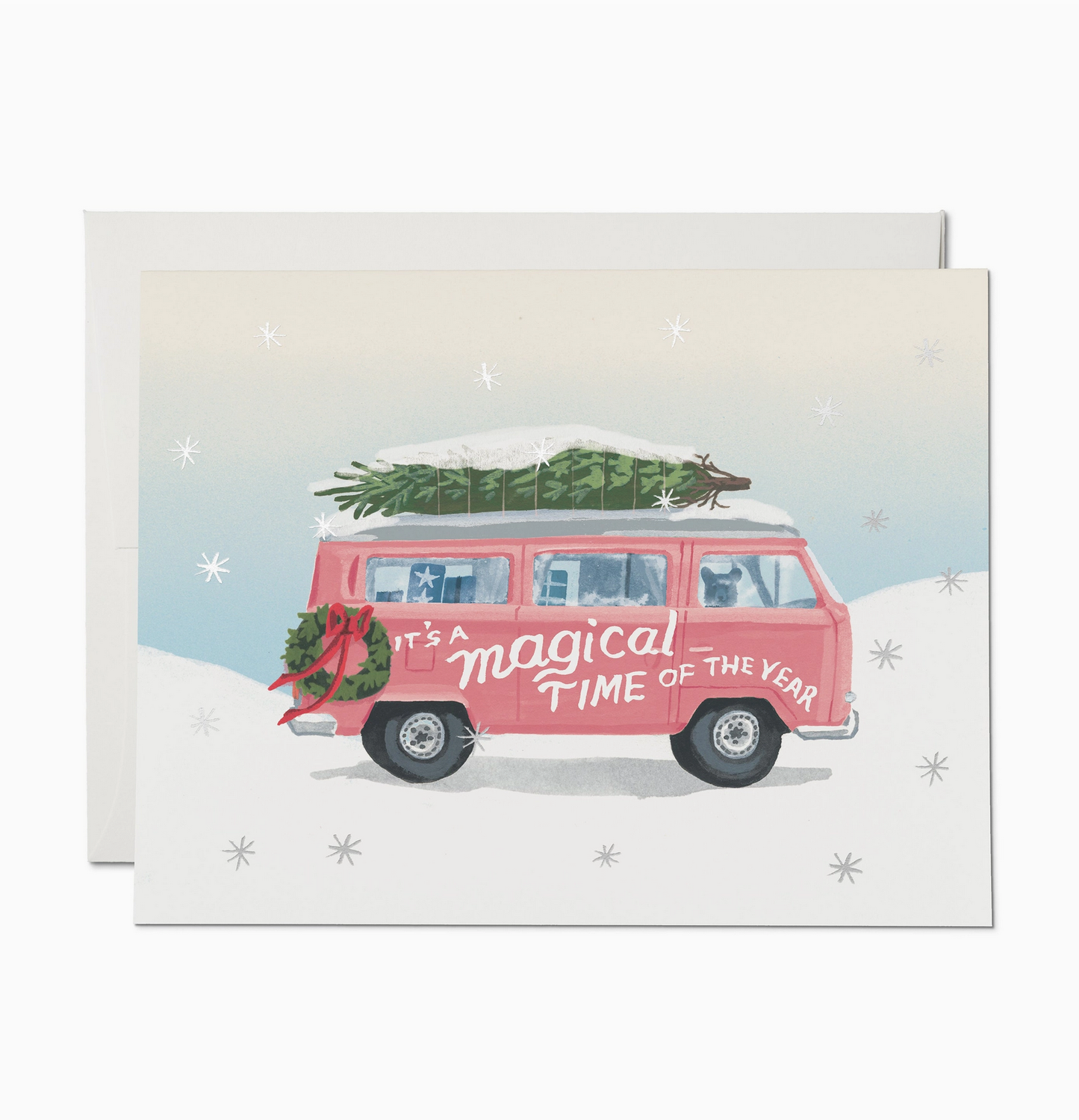 Red Cap Magical Time of the Year Holiday Greeting Card KRL2849