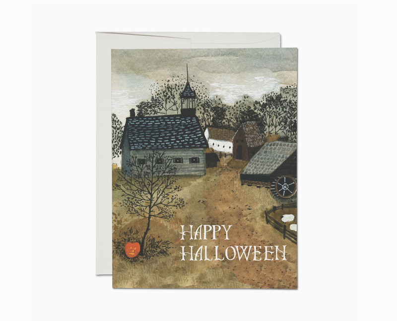Red Cap Sleepy Hollow Halloween Greeting Card BEC2821