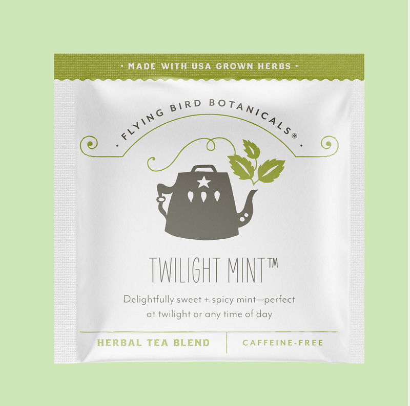 Flying Bird Botanicals Twilight Mint Tea Sachet