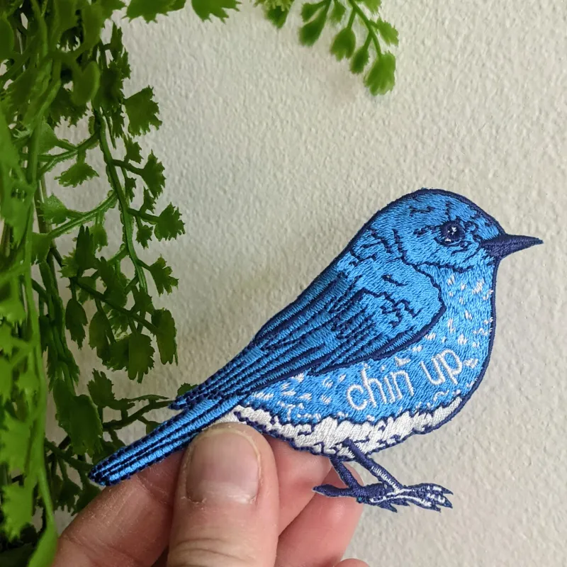 ilikesara Chin Up Bluebird Patch PTCUBB001