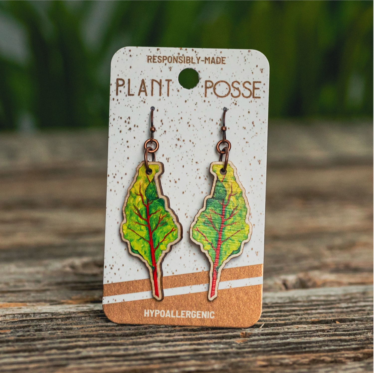 Plant Posse Chard Dangle Earrings