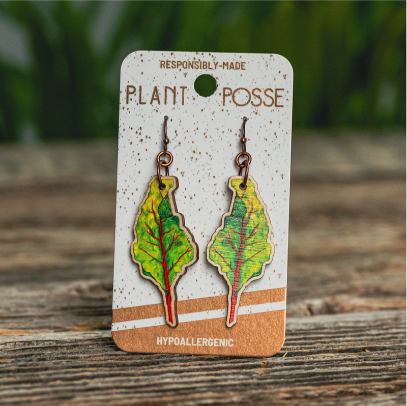 Plant Posse Chard Dangle Earrings 
