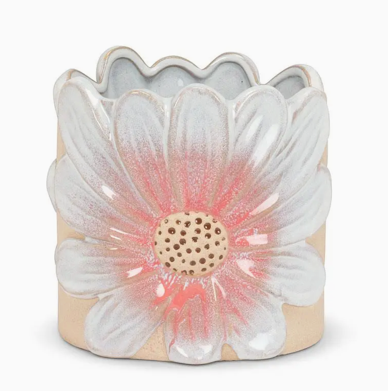 Abbott Large Pink Daisy Planter 27-JULIET