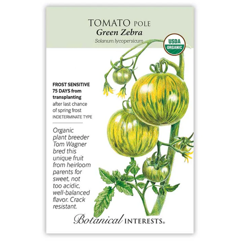 BI Tomato Pole Green Zebra Org 3143 