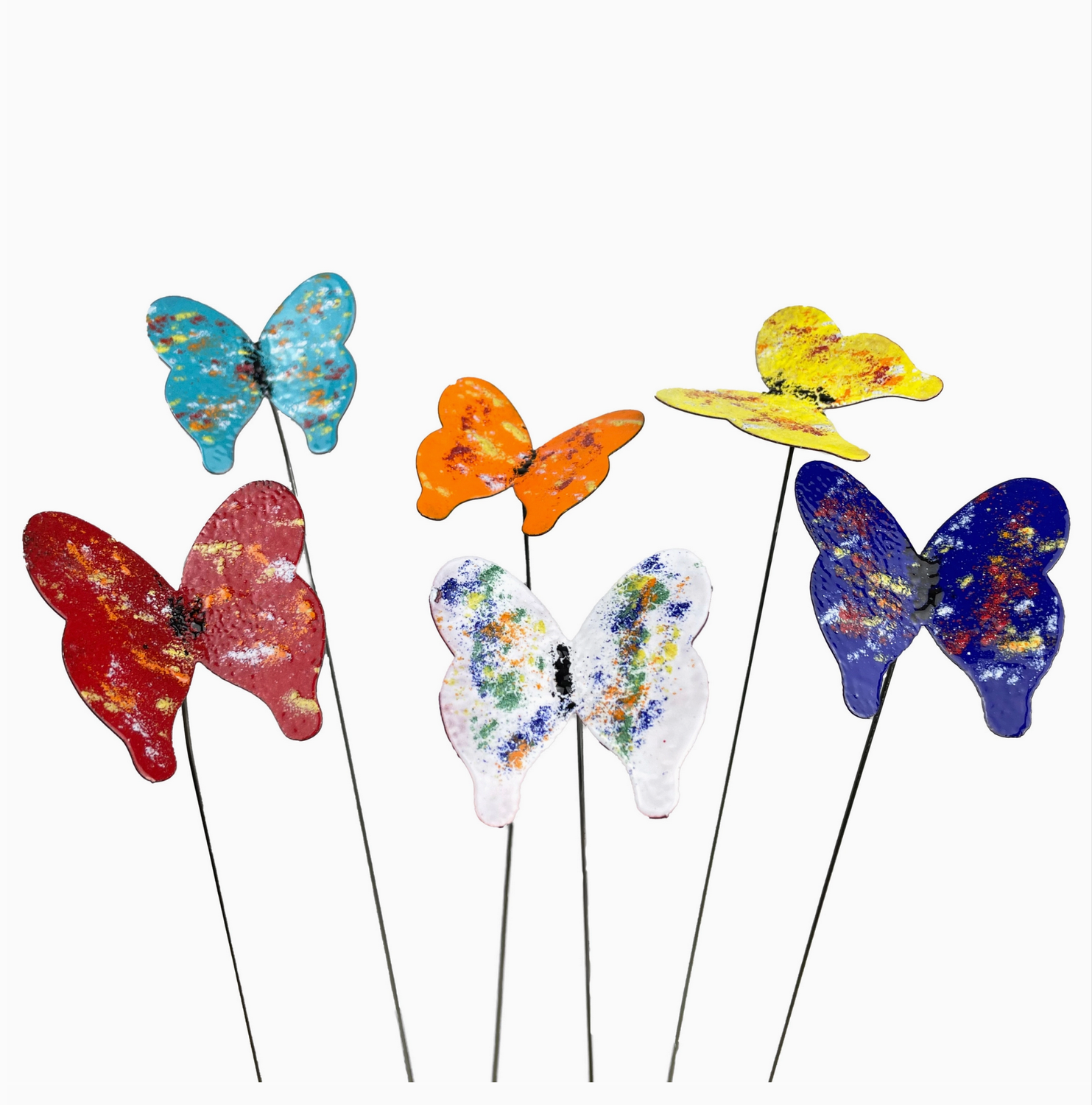 Clever Goods Medium Copper Enamel Butterfly Assorted Colors CC-005