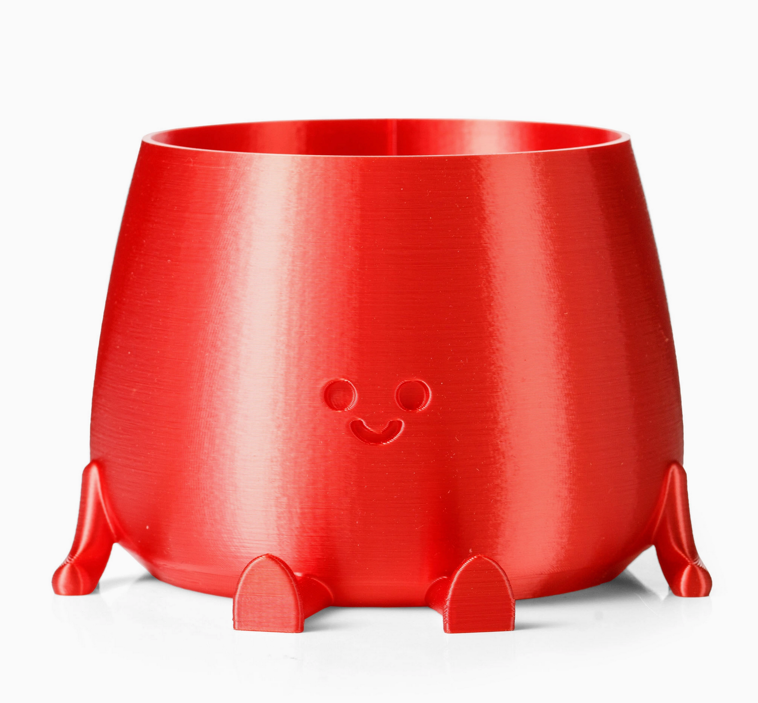 Ingadi Happy Pot Planter - Silk Red