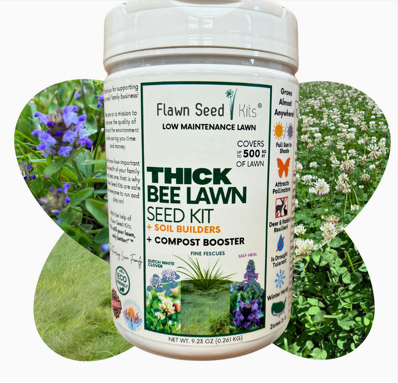Flawn Speedy Thick Lawn Flowering Seed Mixture - Shaker Jars
