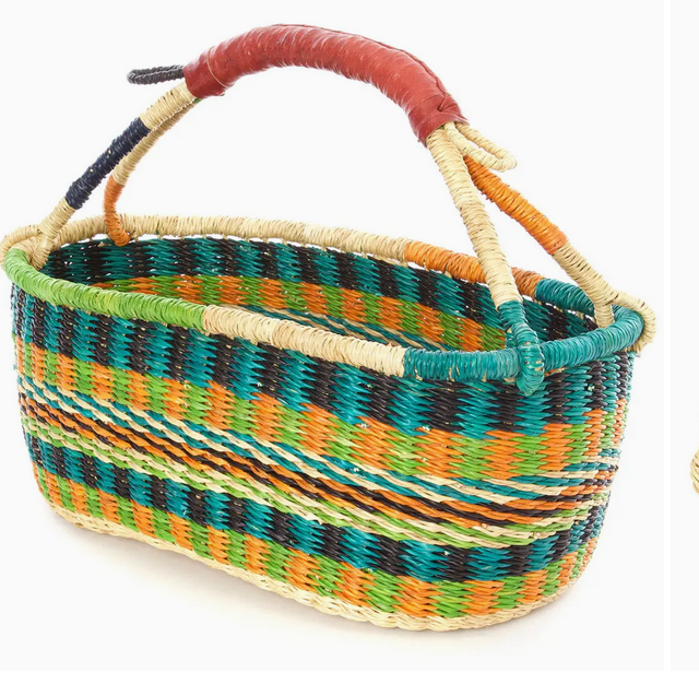 Swahili Assorted Ghanaian Bolga BerryPicking  Basket GH1J