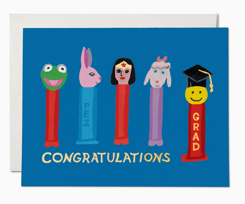 Red Cap Happy Grad A2 Greeting Card KRL3054