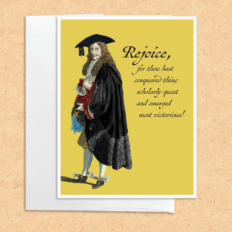 Colossal Sanders Renaissance Graduation A6 Greeting Card