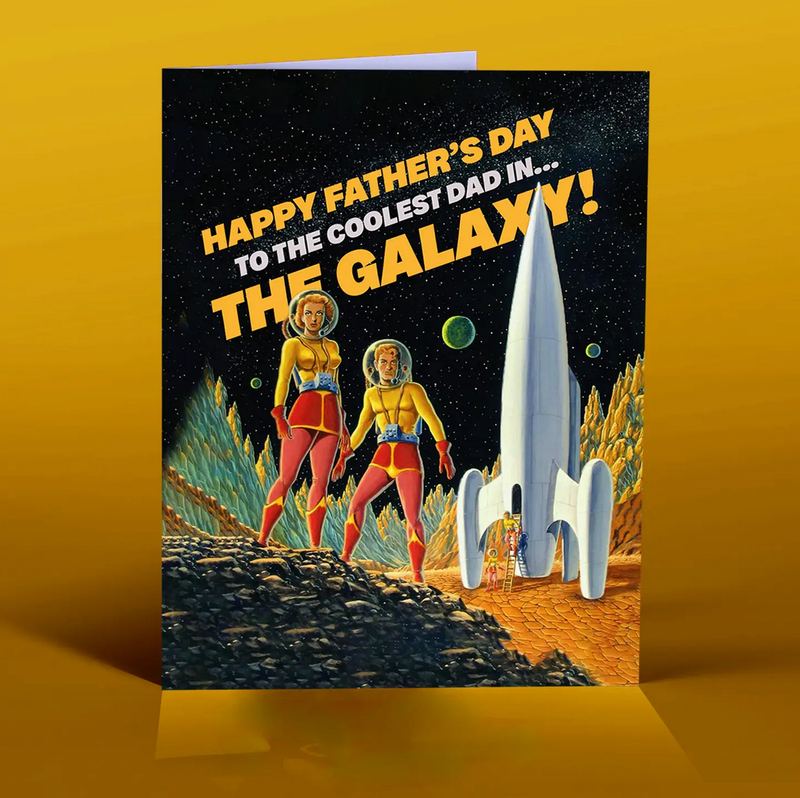 Offensive Delightful Galaxy Dad Father's Day Card (DD20)