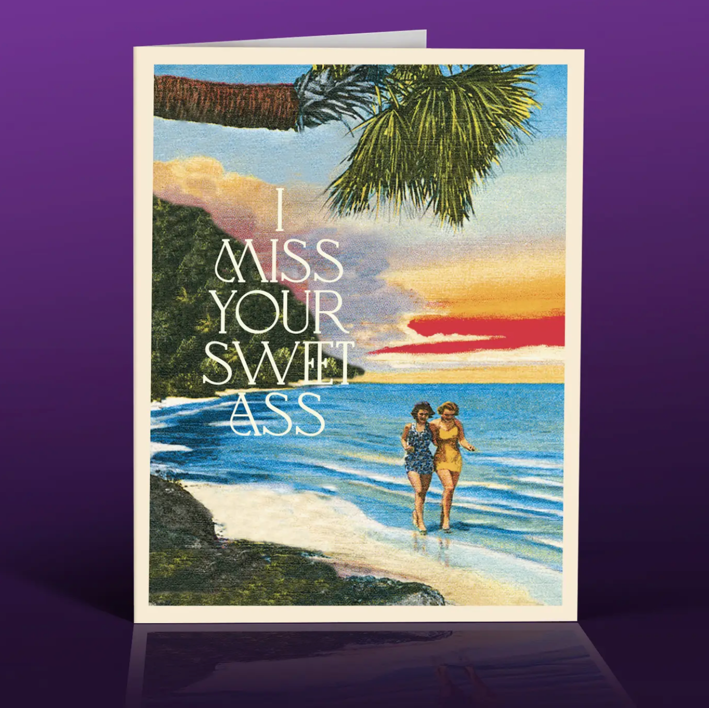Offensive Delightful Miss Ass Greeting Card (FN37)