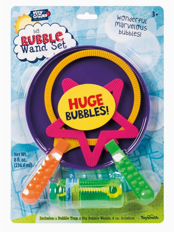 Toysmith Playground Classics Big Bubble Wand Set 771991