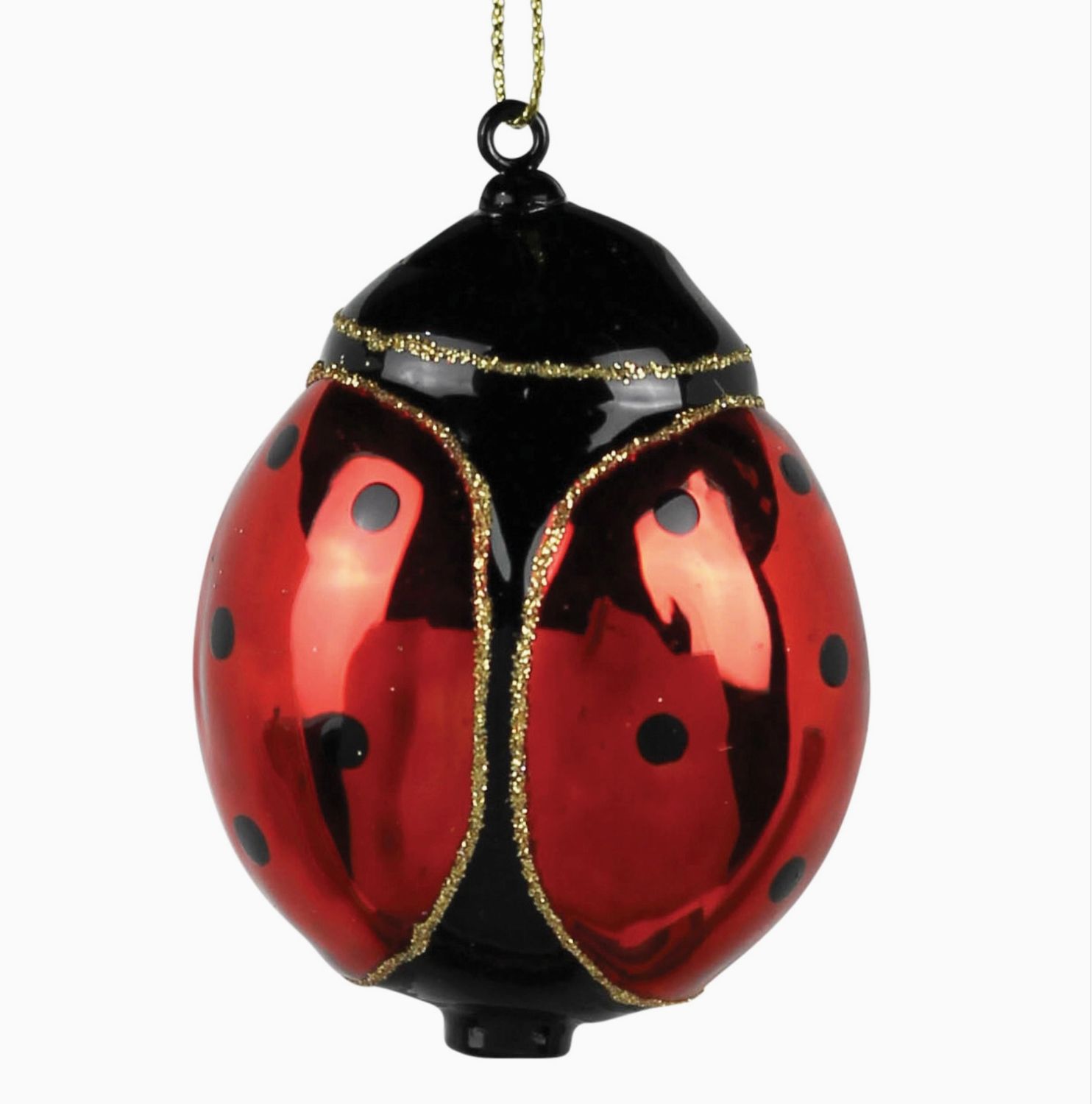 HomArt Ladybug Glass Ornament (3895-0)