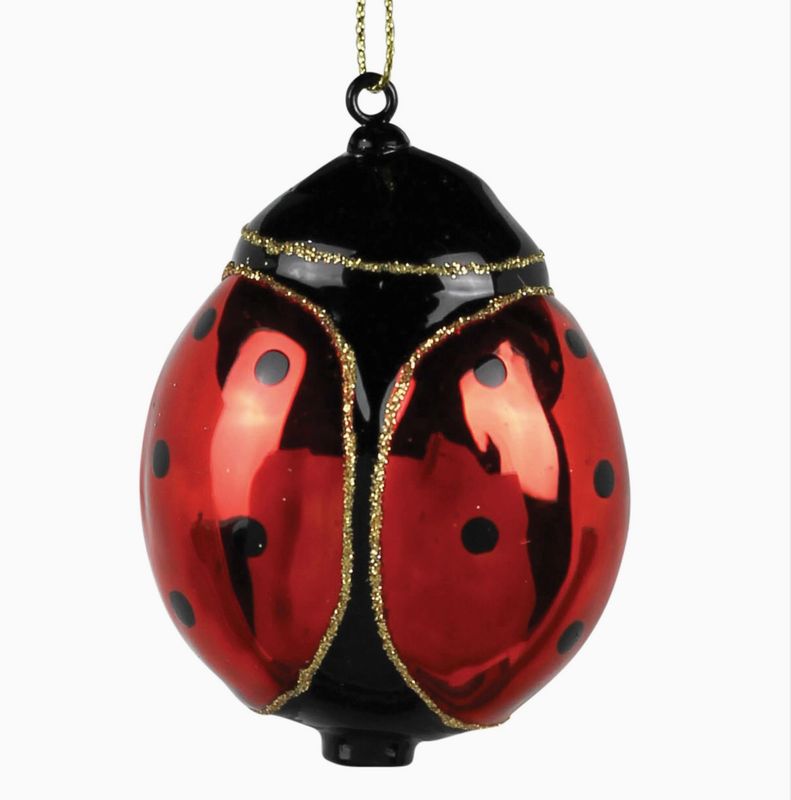 HomArt Ladybug Glass Ornament (3895-0)