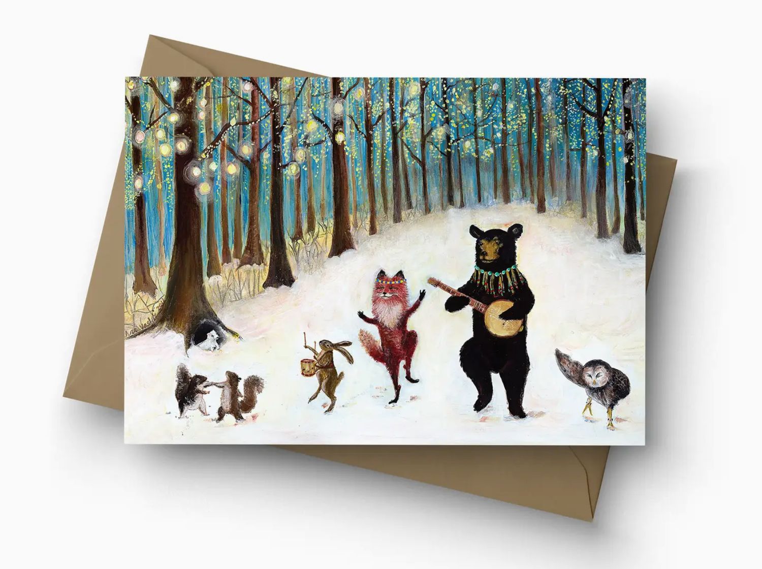 Jahna Vashti Forest Festivities Christmas Card 
