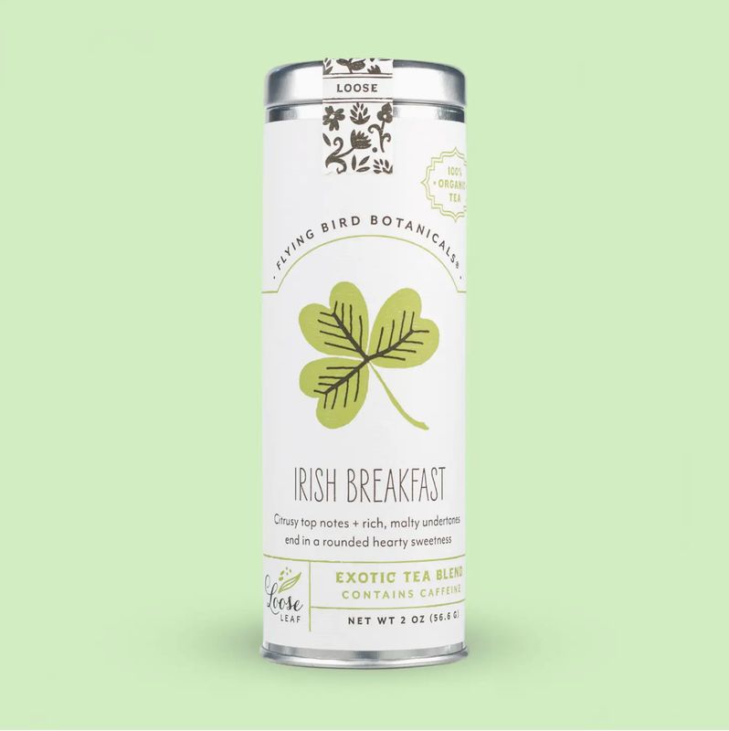 Flying Bird Botanicals Irish Breakfast Loose Leaf Tin 0449