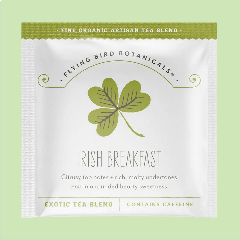 Flying Bird Botanicals Irish Breakfast Tea Sachet 0612