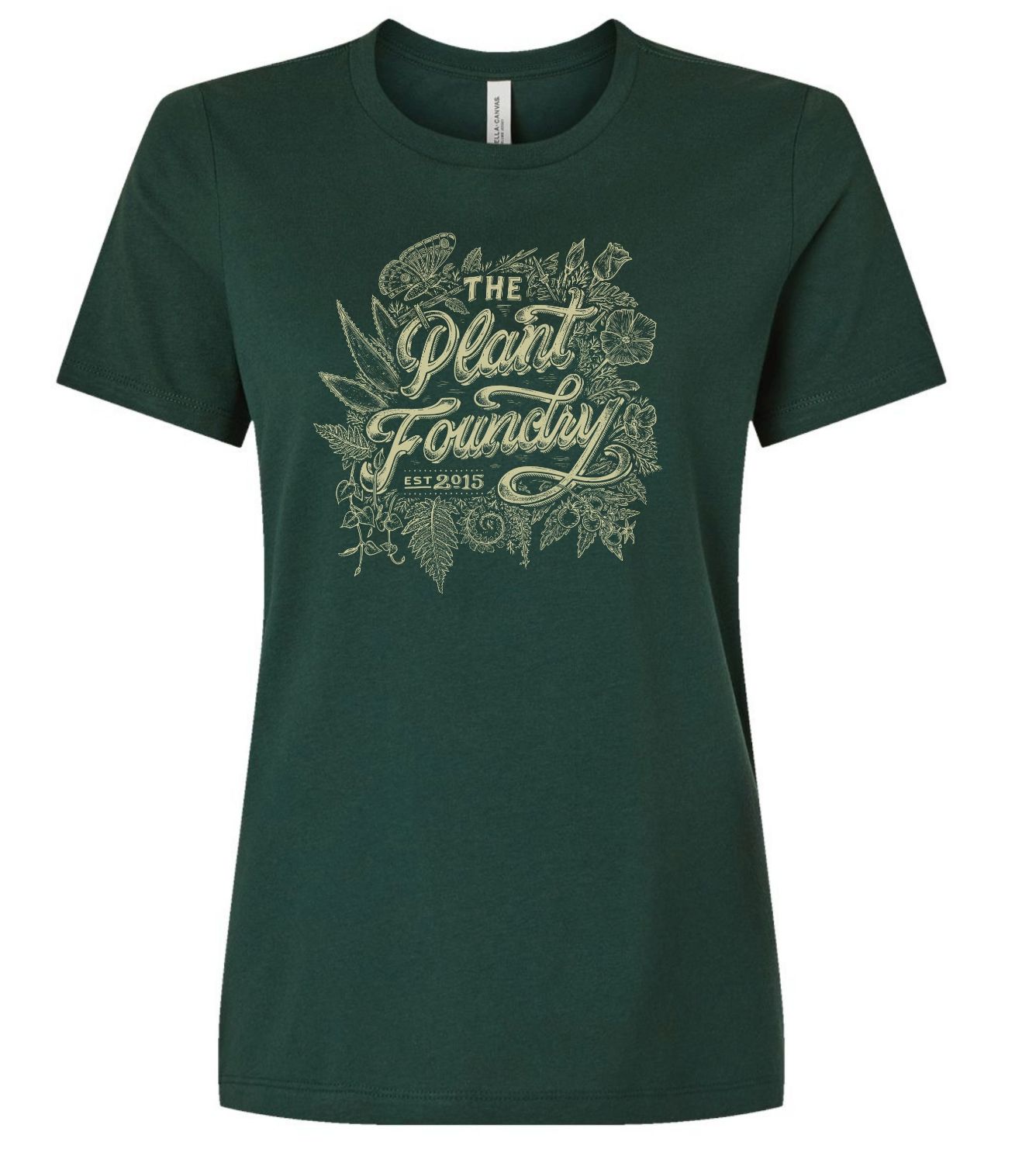 ZT PF Woman's Jersey Tee - Forrest w/ Cream Ink