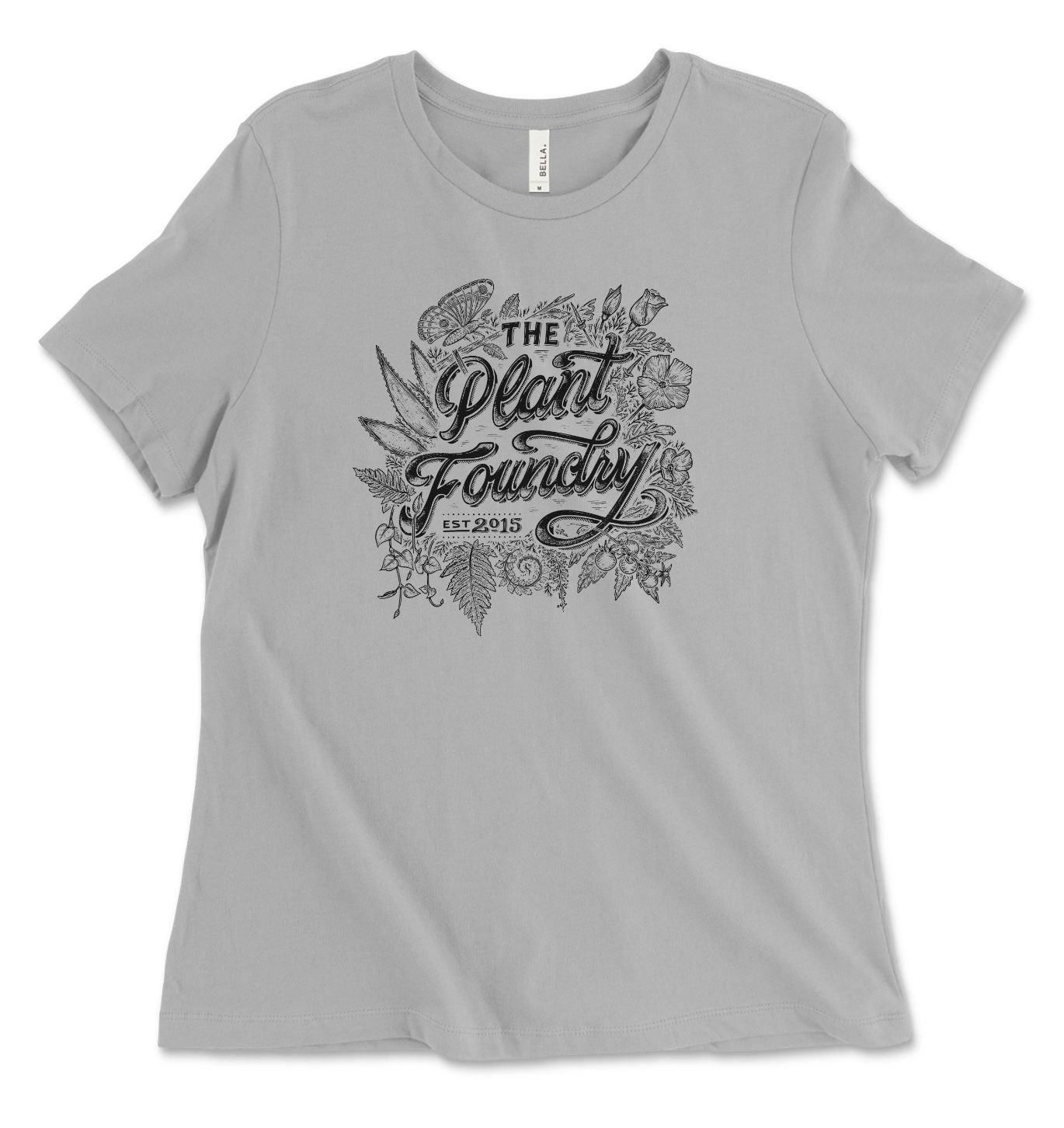 ZT PF Woman's Jersey Tee - Silver w/ Black Ink